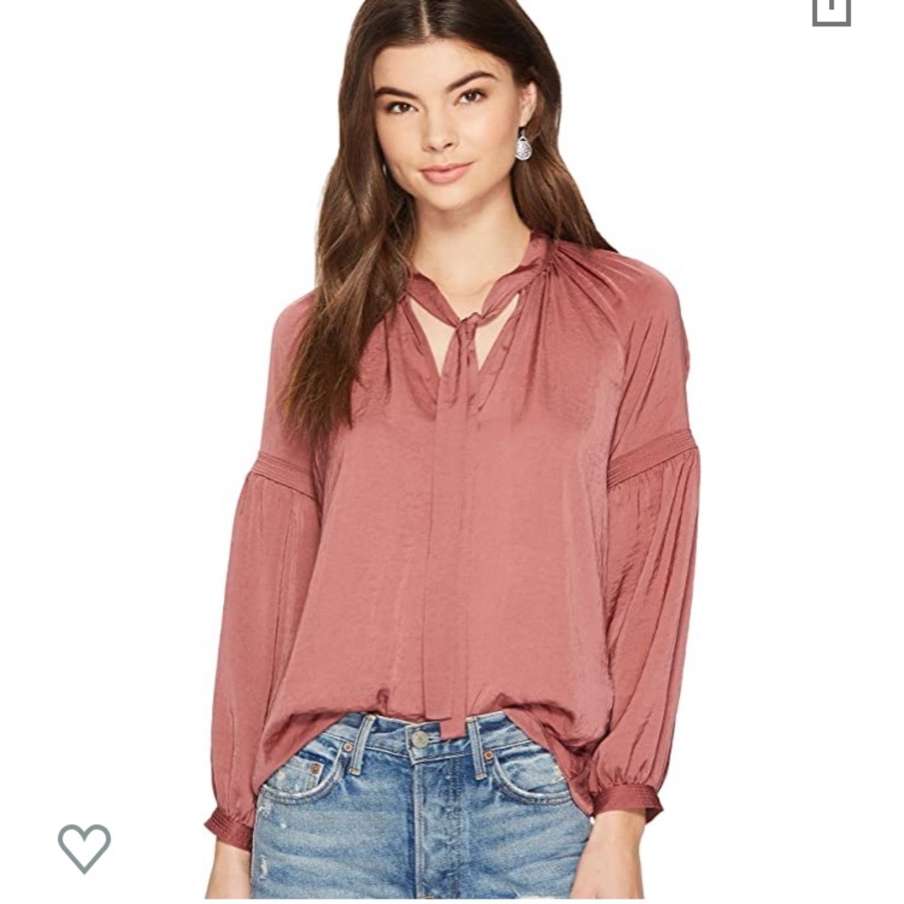 Lucky Brand Pink peasant top